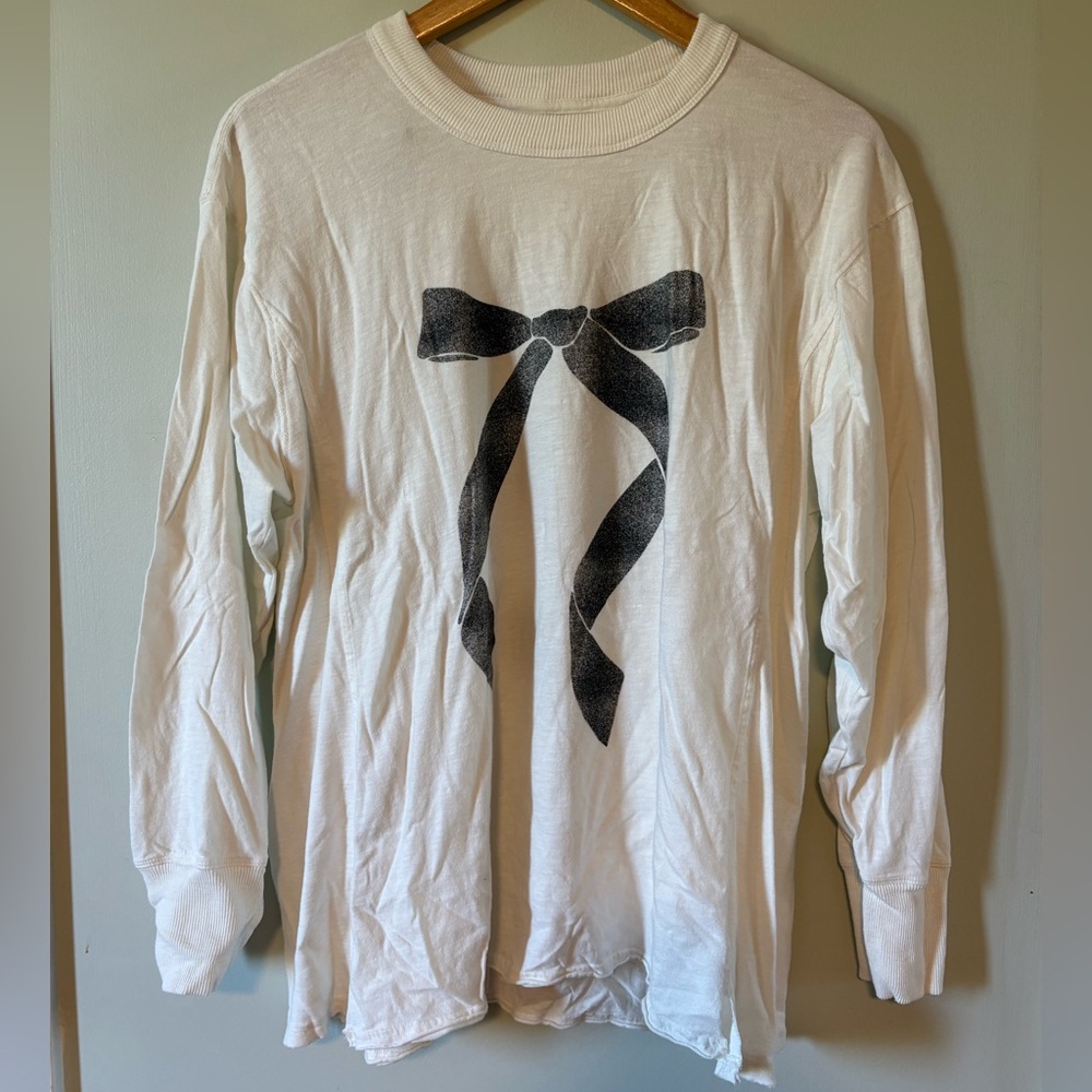 NWOT Aerie Long Sleeve Top Sweatshirt 100% Cotton S